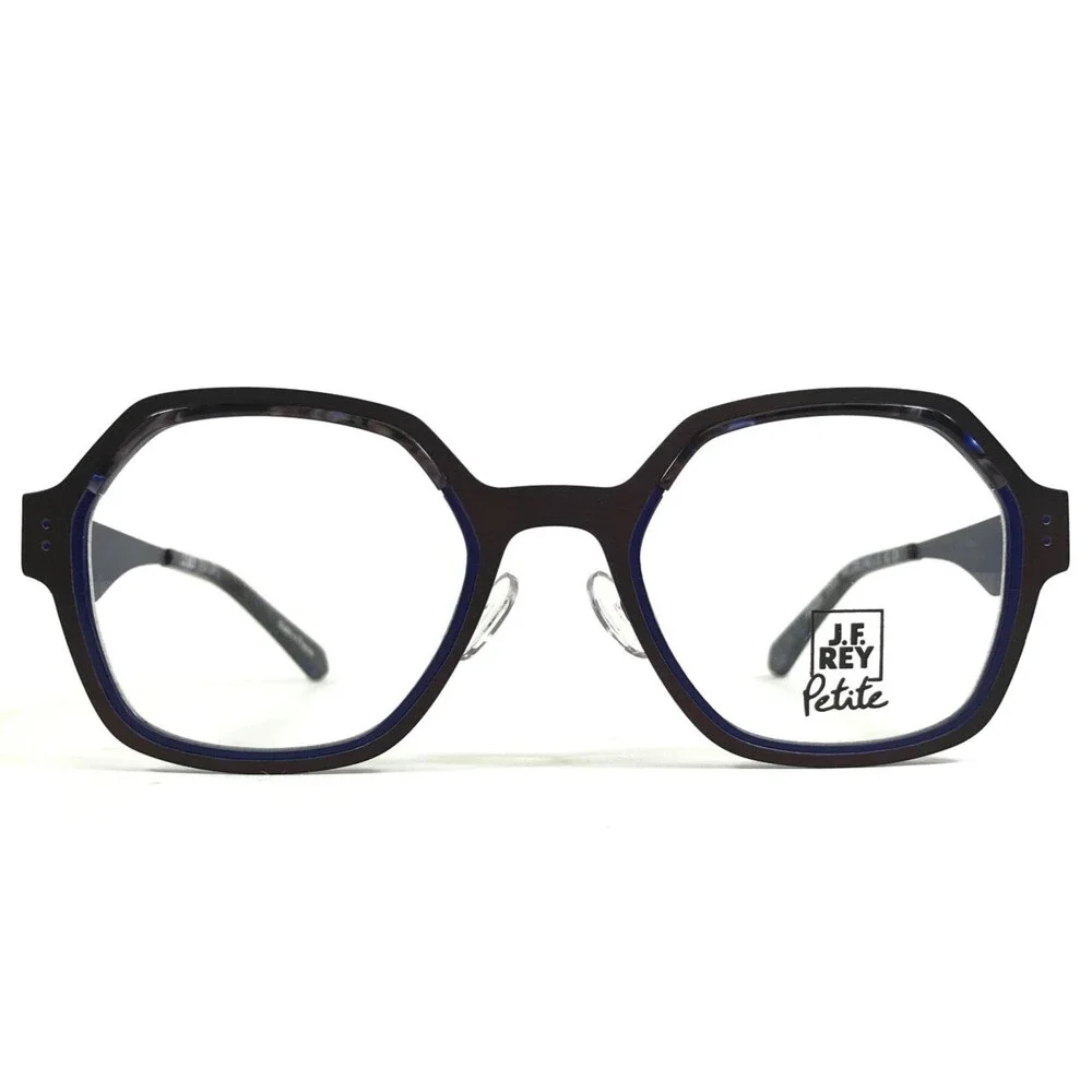 J. F. Rey Petite Eyeglasses Frames PM098 2963 Purple Bordeaux Red 48-20-140